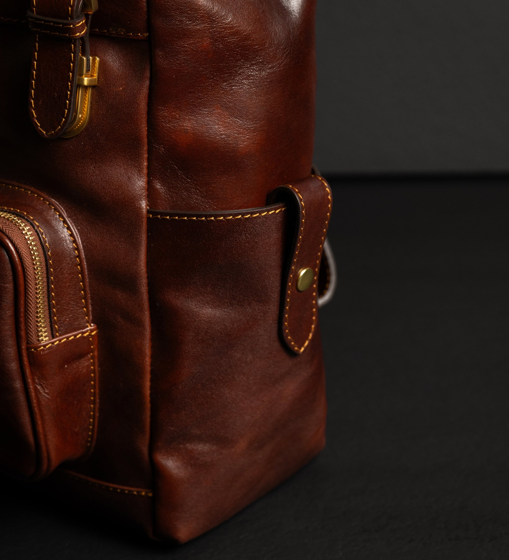 Leather Backpack - The Good Earth