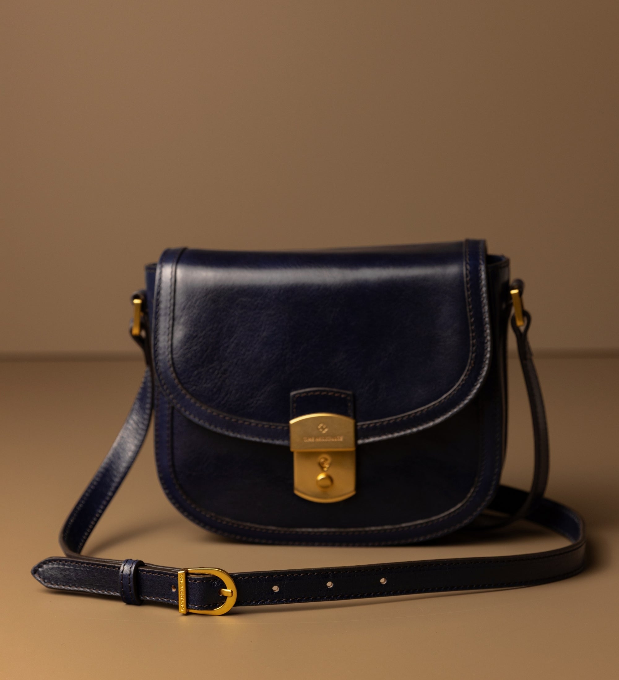 Womens Leather Saddle Bag - Secrets
