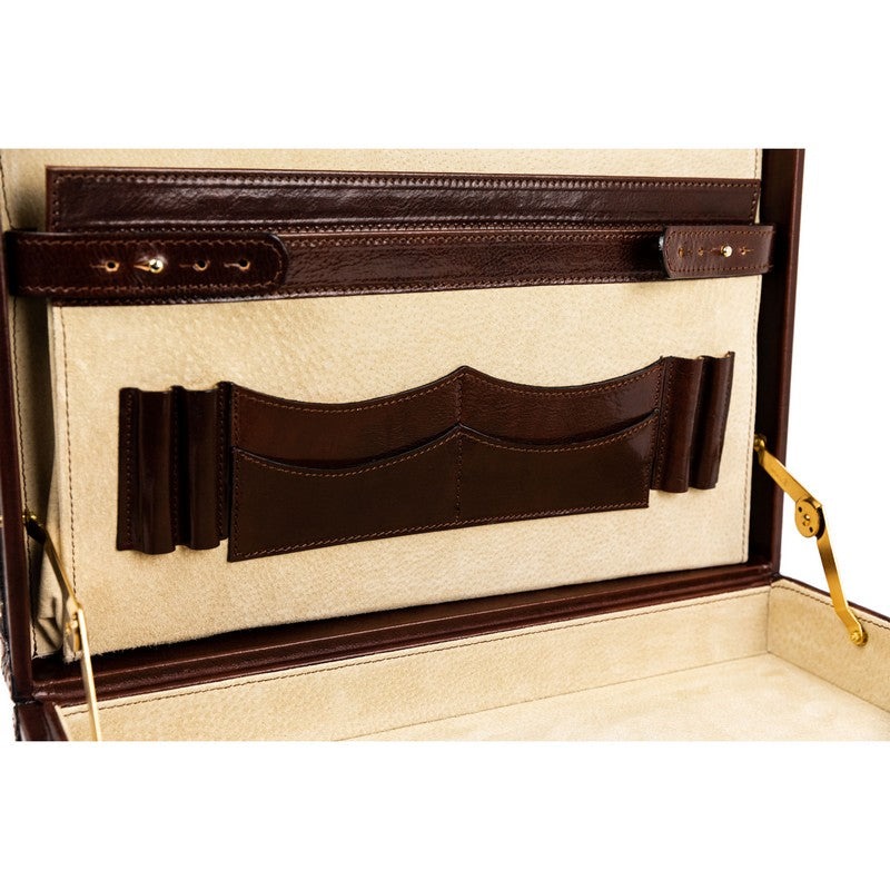 Leather Attaché Case Briefcase - The Wind in the Willows Briefcase Time Resistance