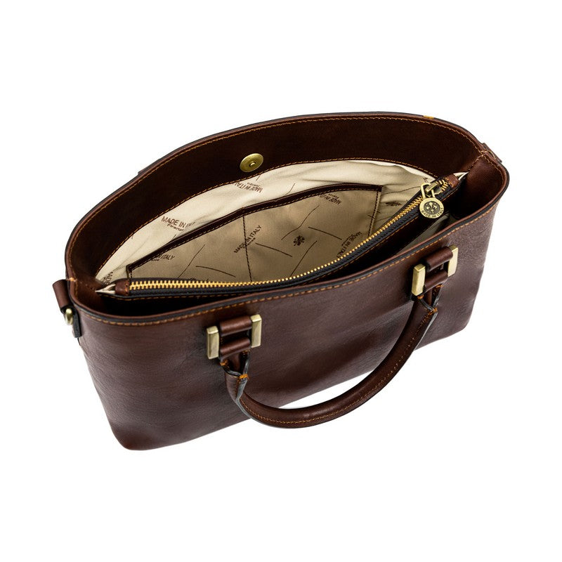 Leather Handbag Shoulder Bag - Camilla
