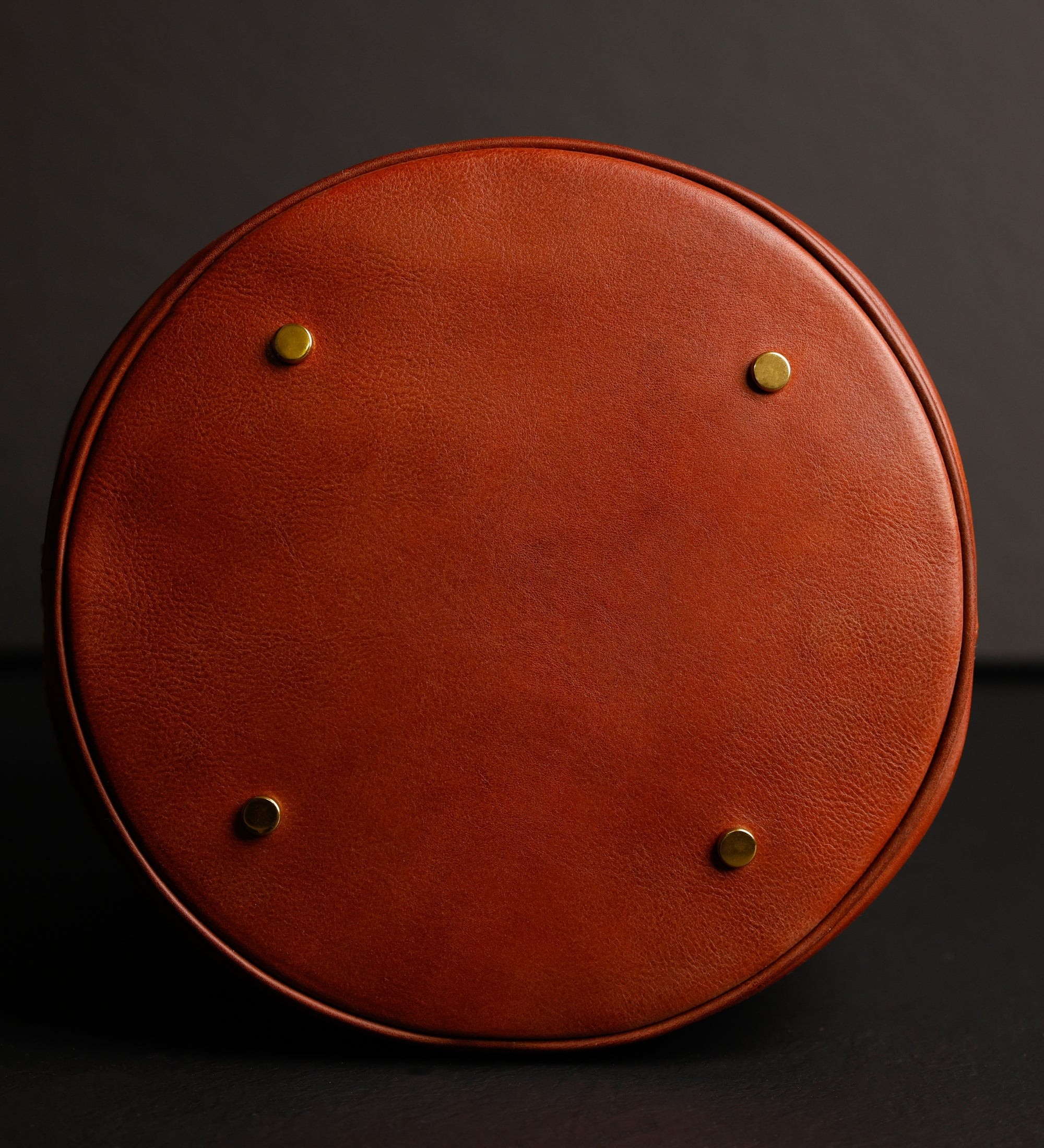 Leather Bucket Bag for Women - Light In August