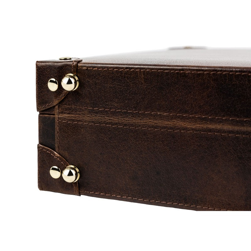 Large Leather Attaché Case Briefcase - Parade's End