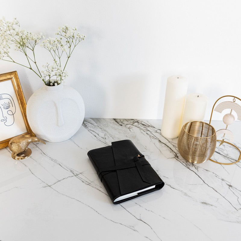 Leather Journal with Refillable A5 Notepad - P.S. I Love You Accessories Time Resistance