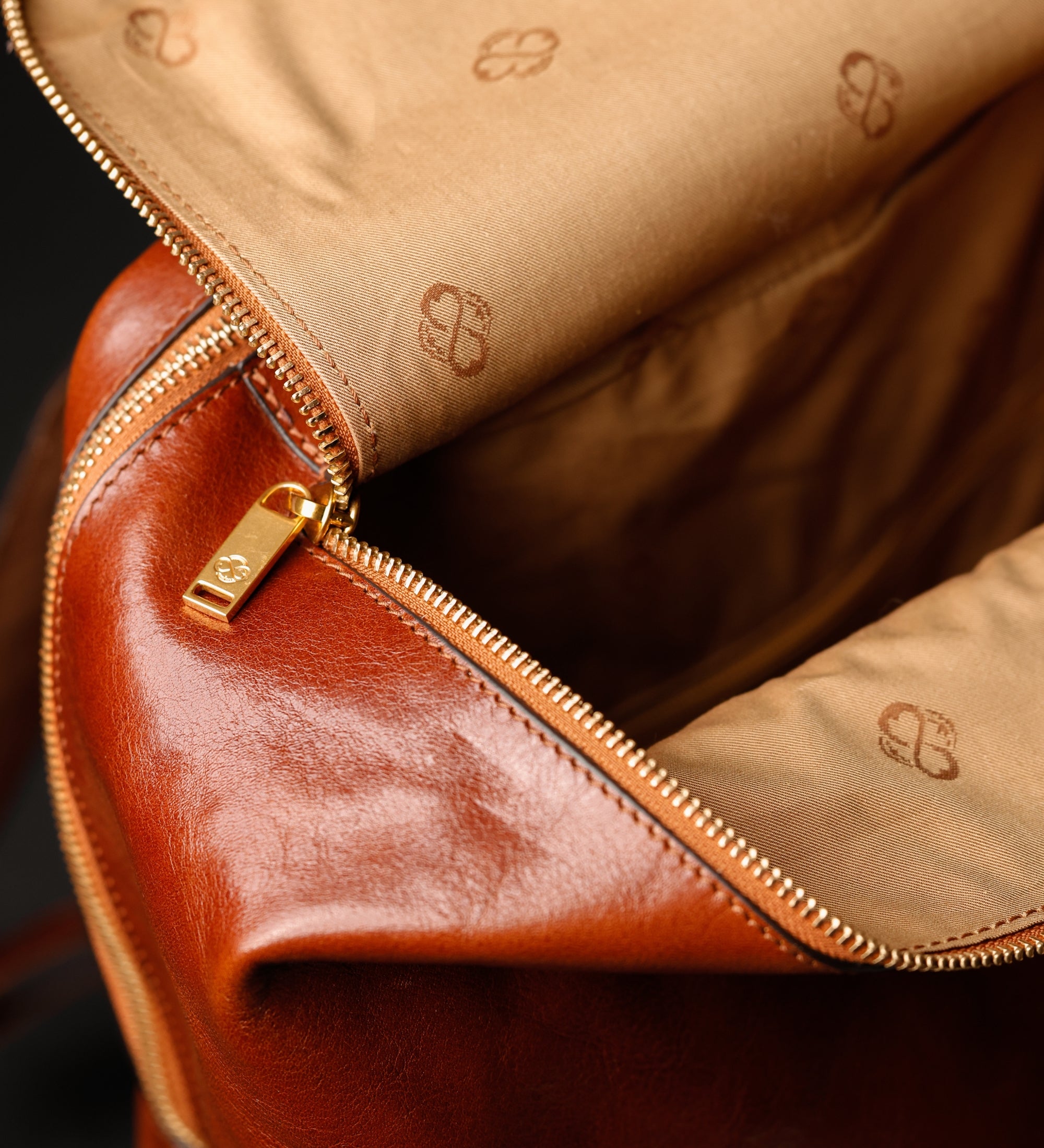 Leather Backpack for Women - A Bend in the River