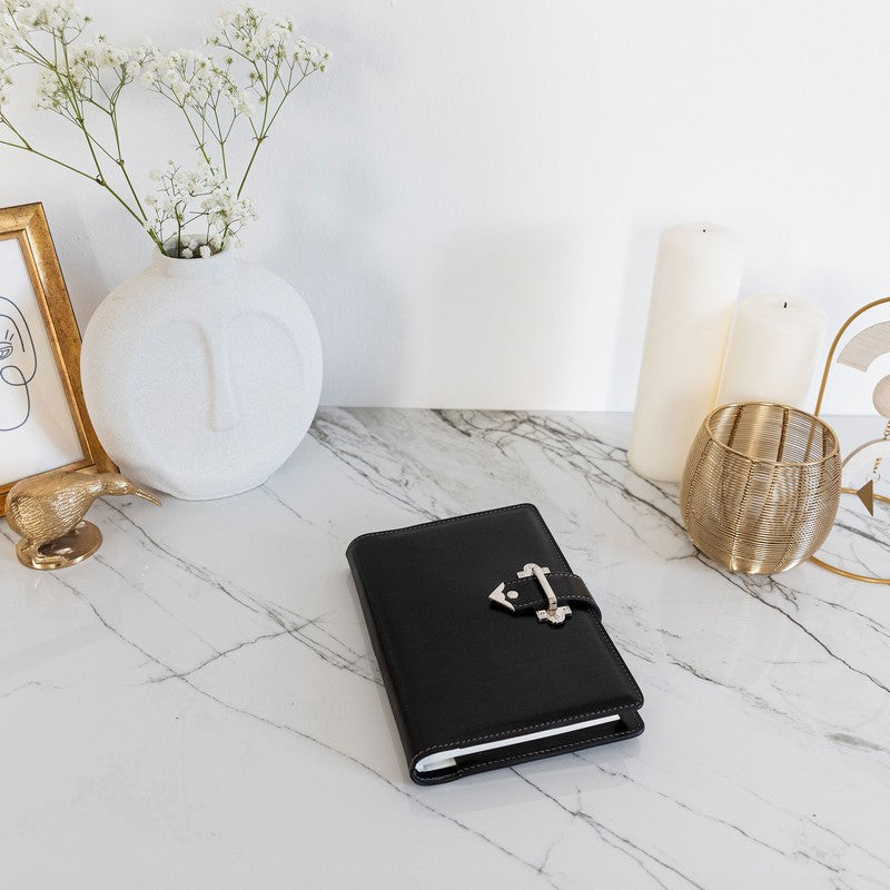 Leather Journal with Refillable A5 Notepad - In Search of Lost Time