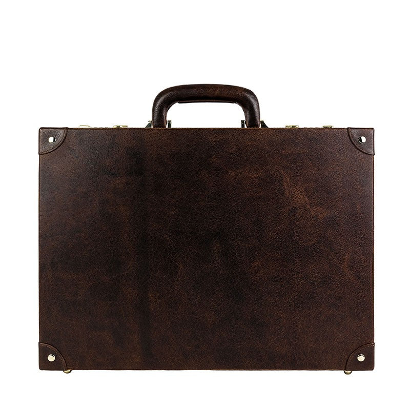 Large Leather Attaché Case Briefcase - Parade's End