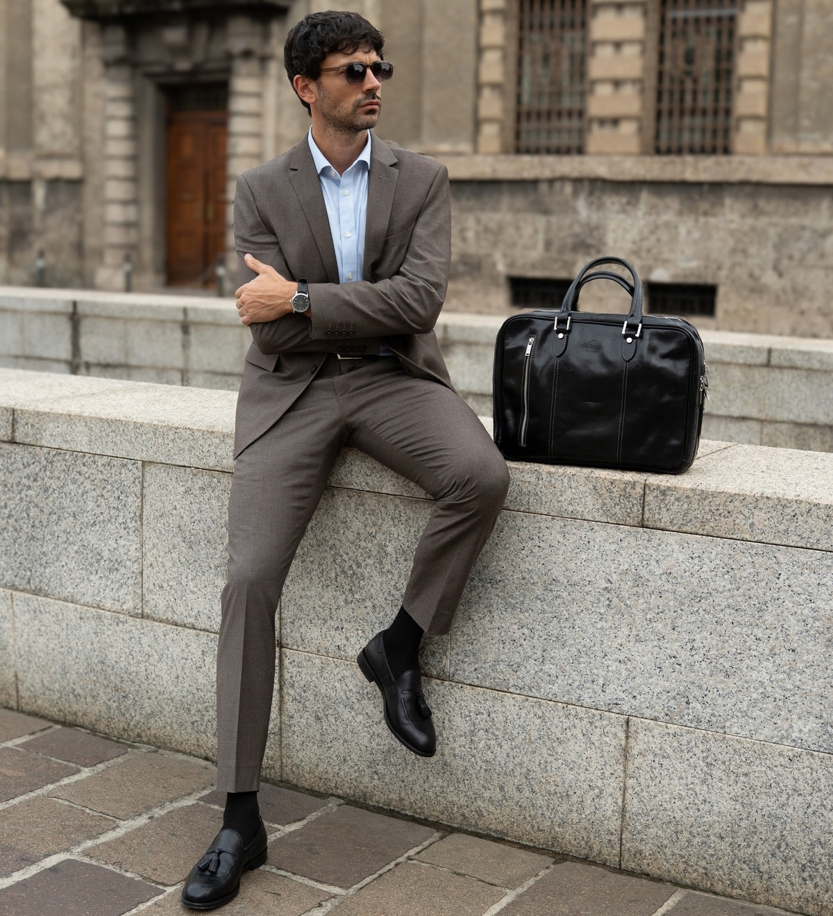 Leather Convertible Briefcase Backpack - A Farewell to Arms