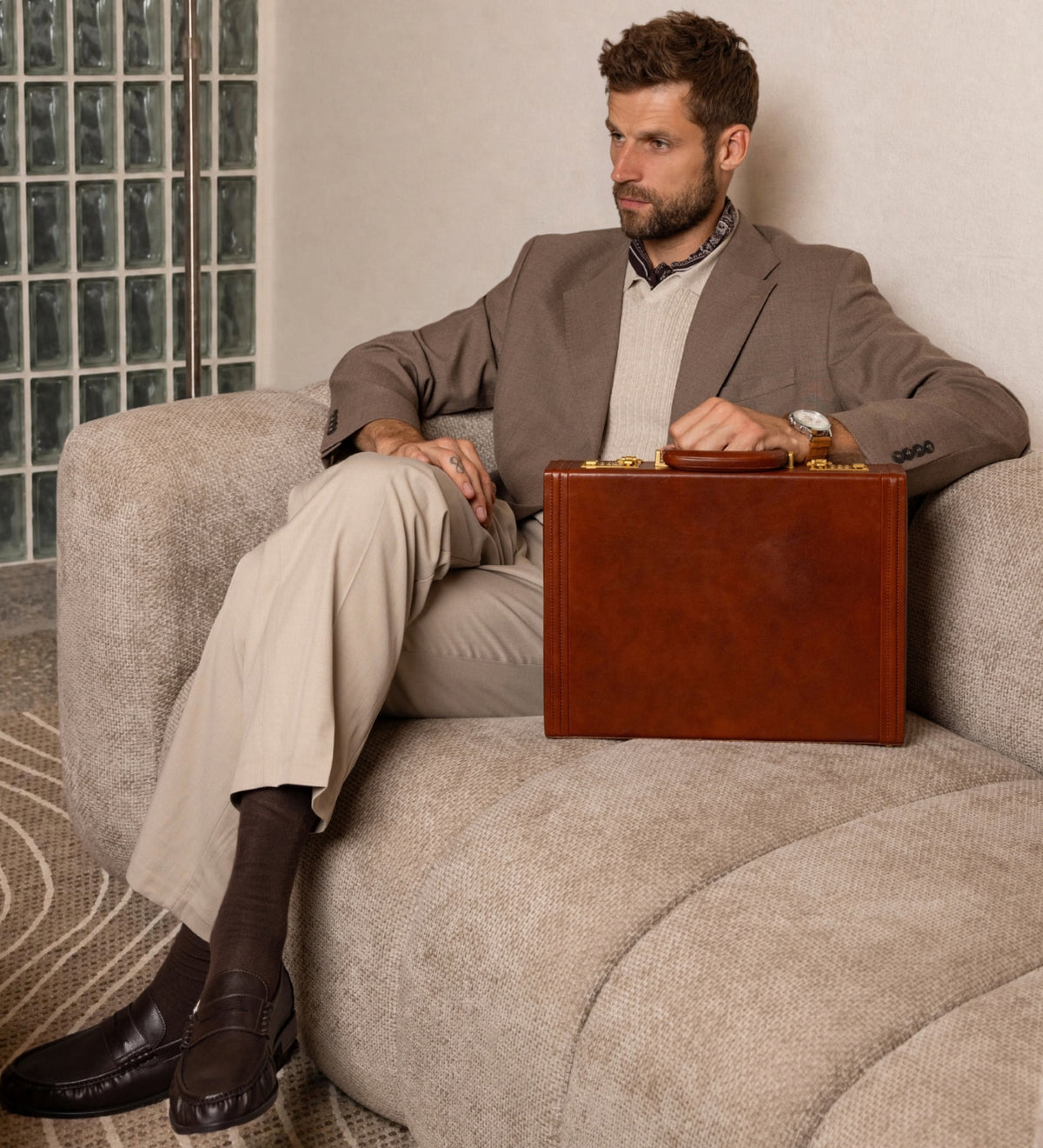 Leather Attaché Case Briefcase - Fatherland