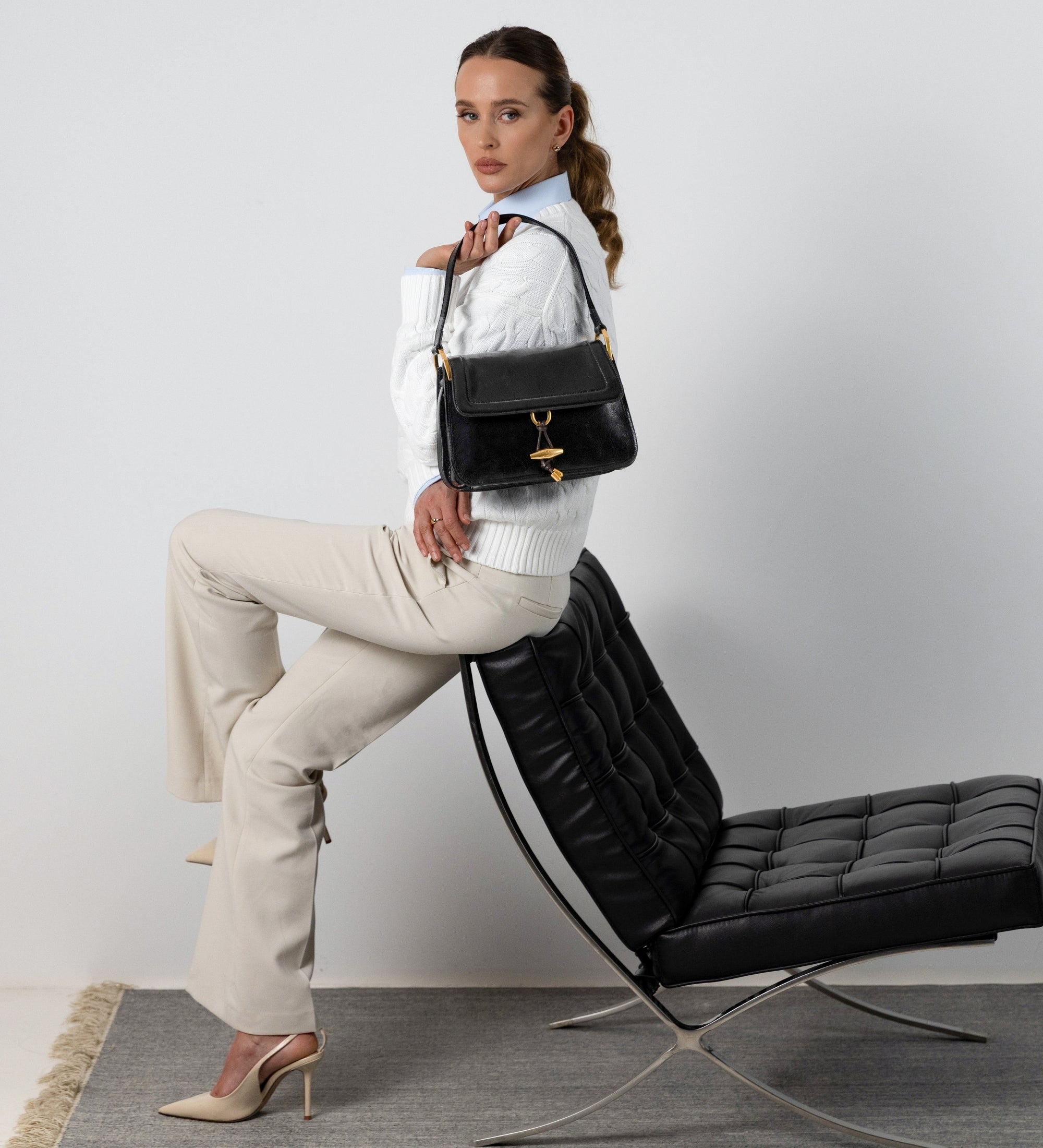 Leather Flap Bag for Women - Possession