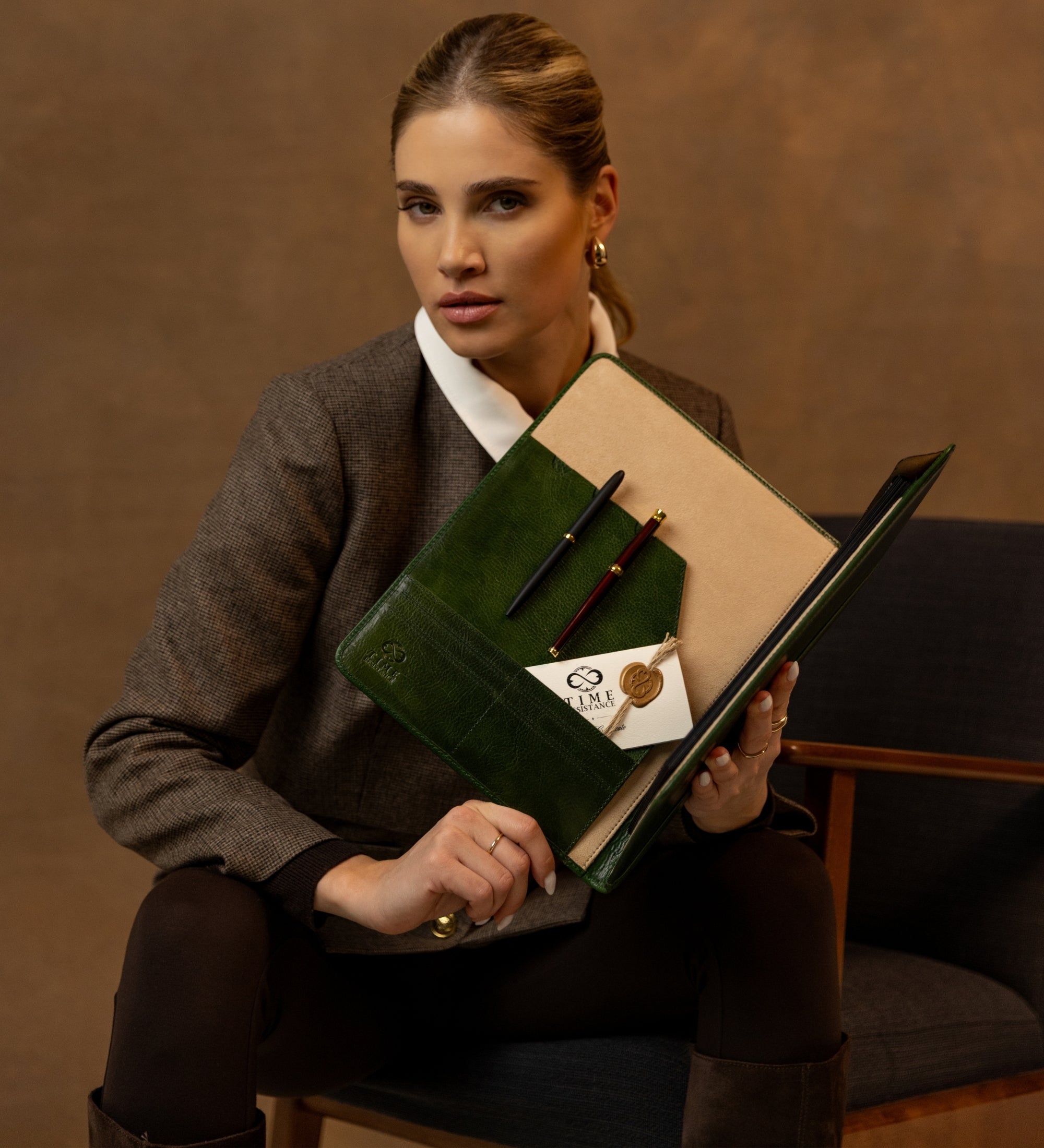 Leather Portfolio for Women - Something Fresh