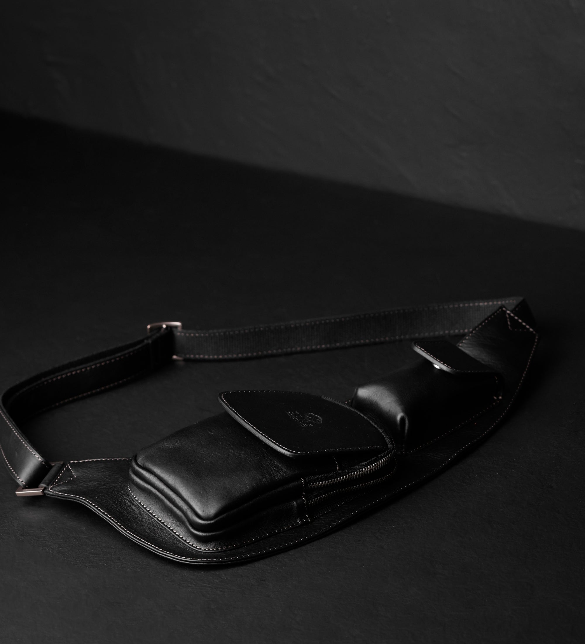 Leather Sling Bag Crossbody Bag - The Monk