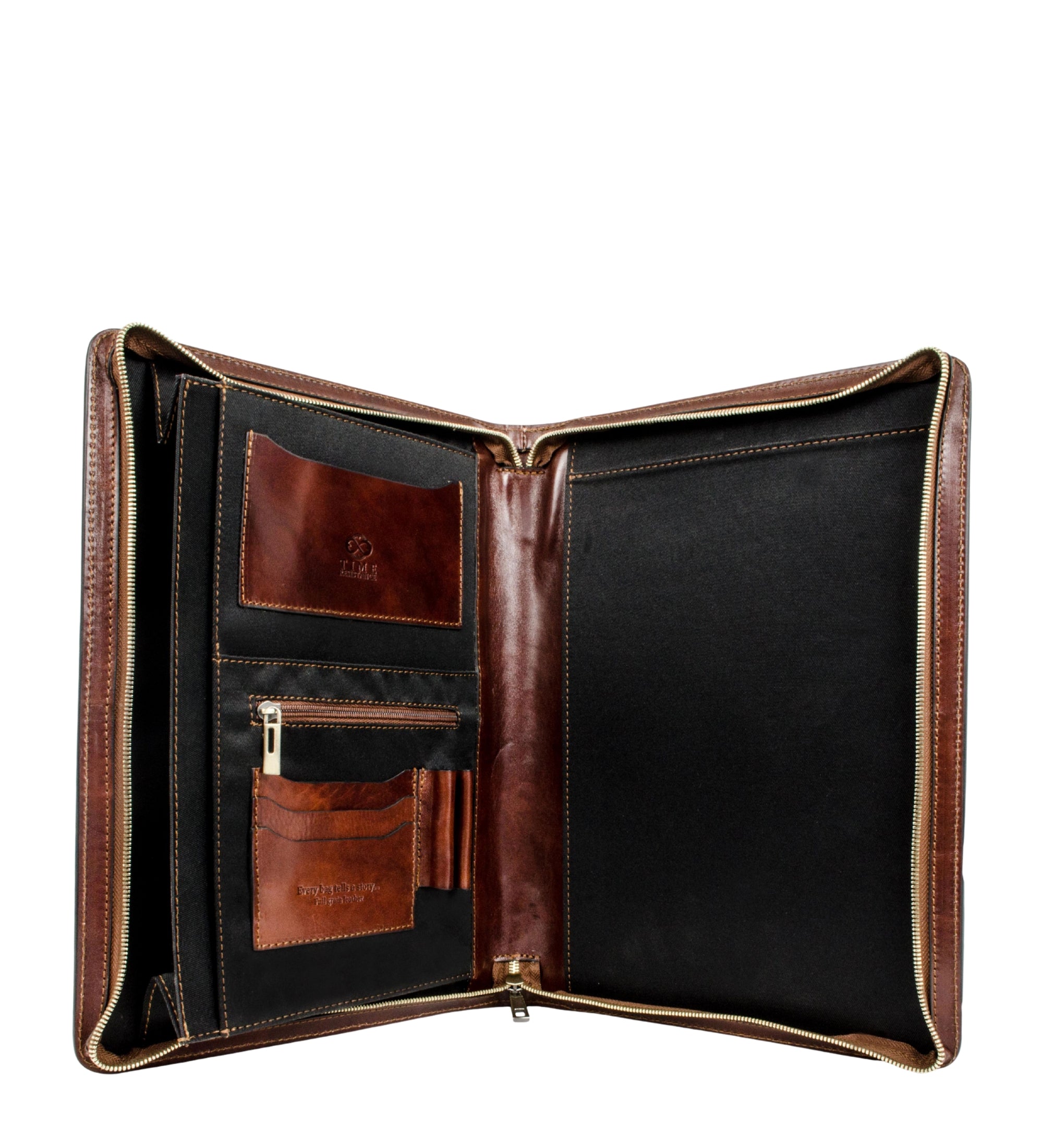 Leather A4 Documents Folder Organizer - Candide