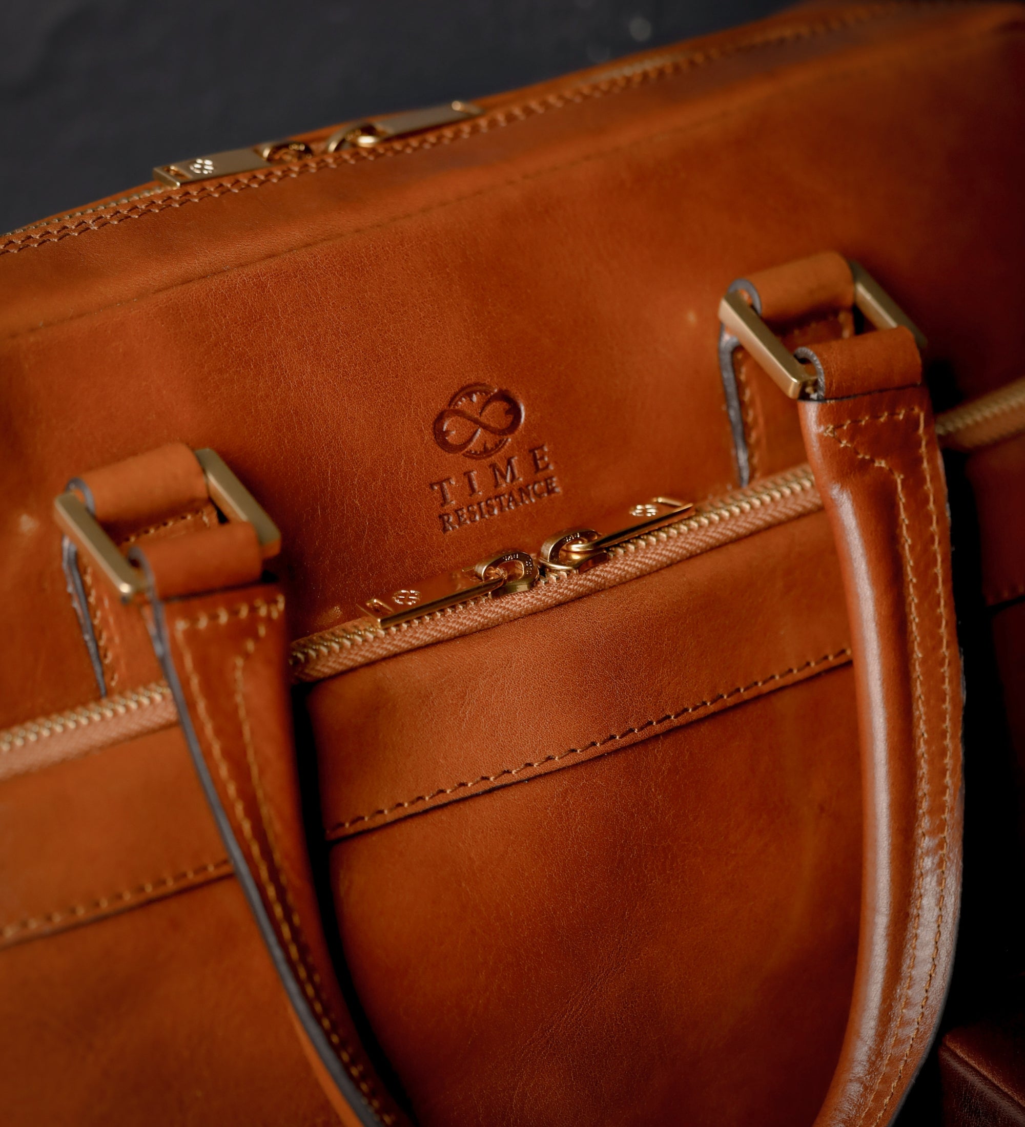 Leather Briefcase Laptop Bag - Orlando