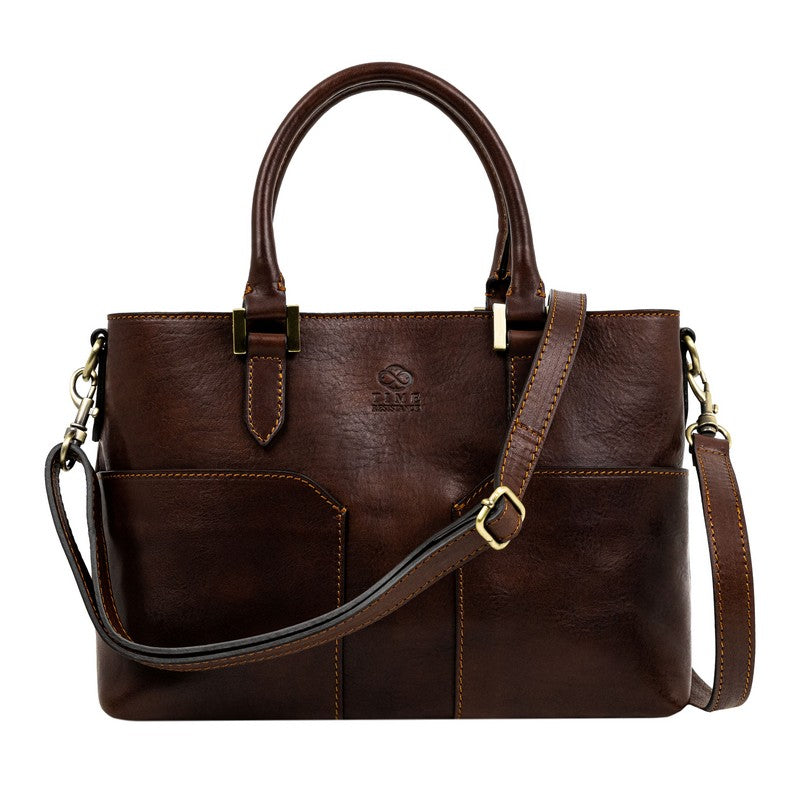 Leather Handbag Shoulder Bag - Camilla