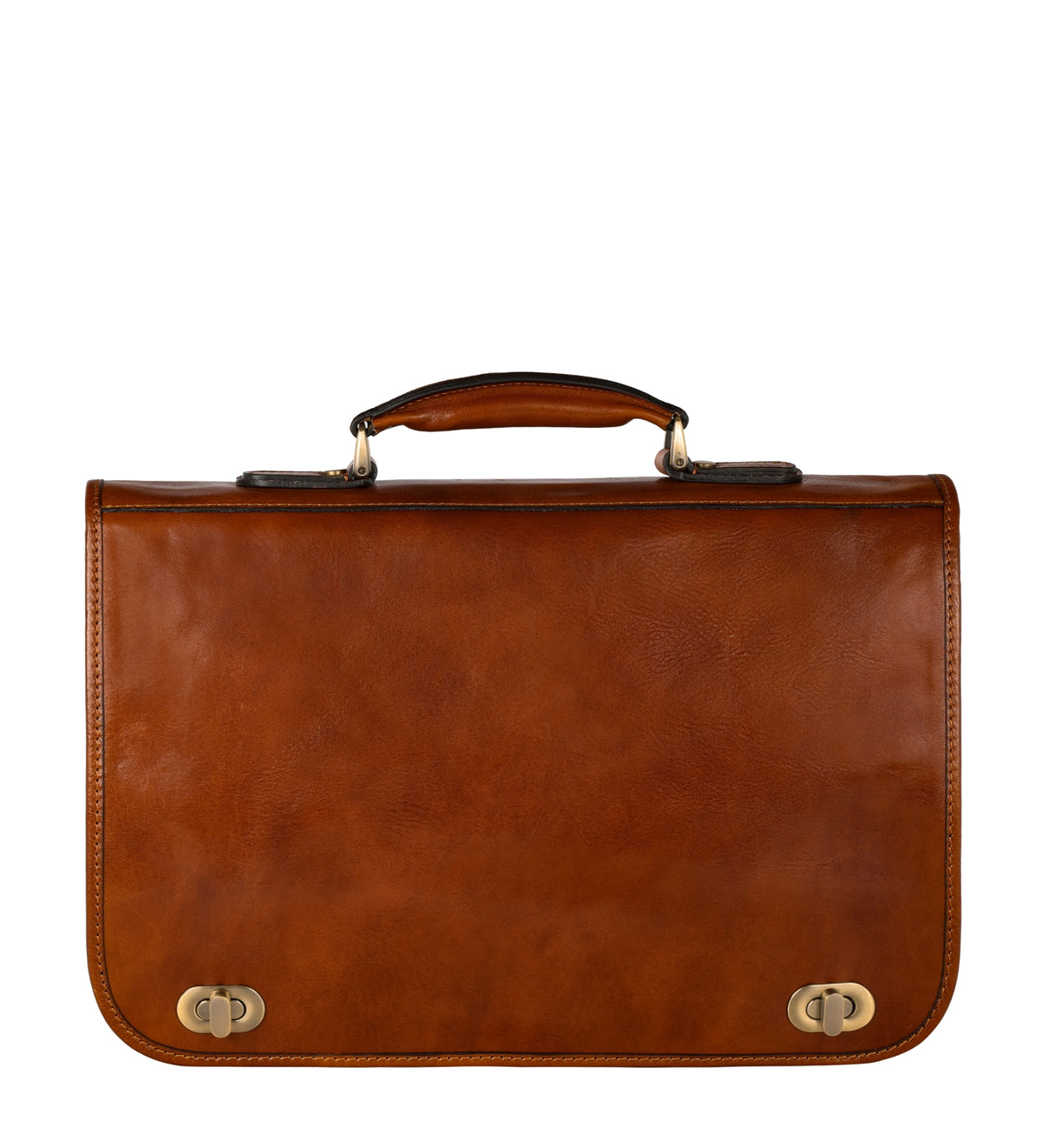 Leather Briefcase Laptop Bag - Illusions