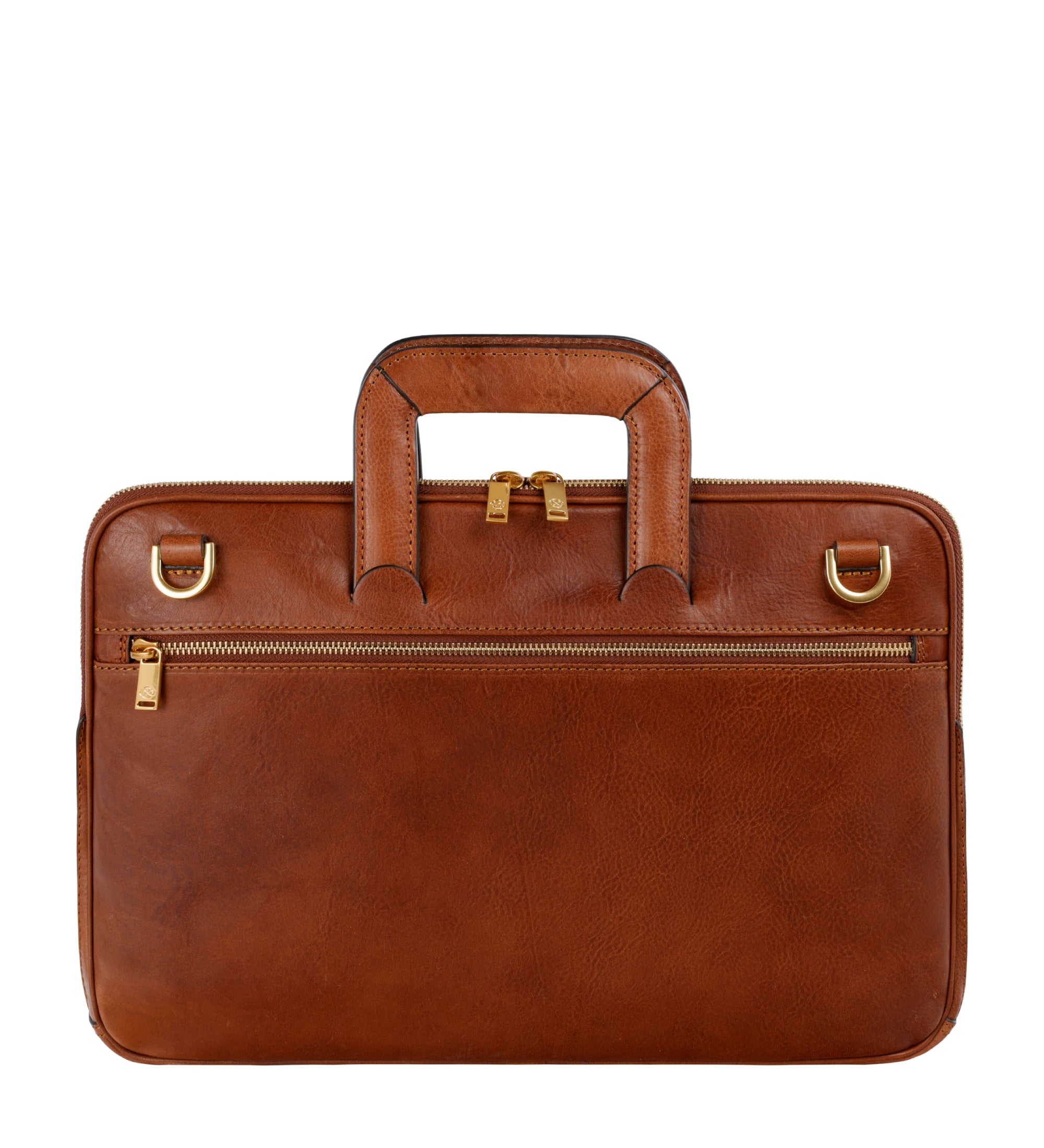 Womens Leather Briefcase Laptop Bag - Brave New World