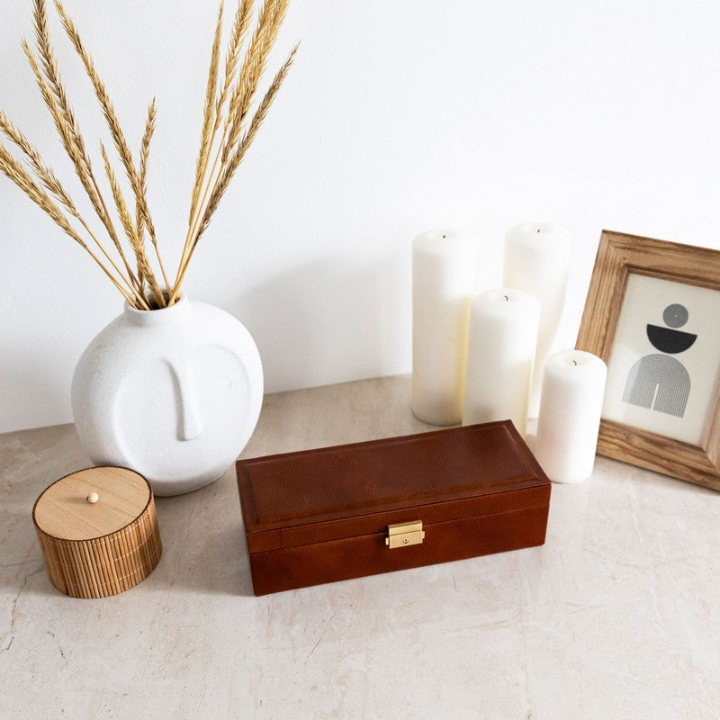 Leather Watch Box, Watch Organizer - Herzog