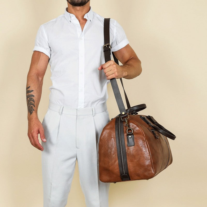 Leather Duffel Bag - The Day of The Locust