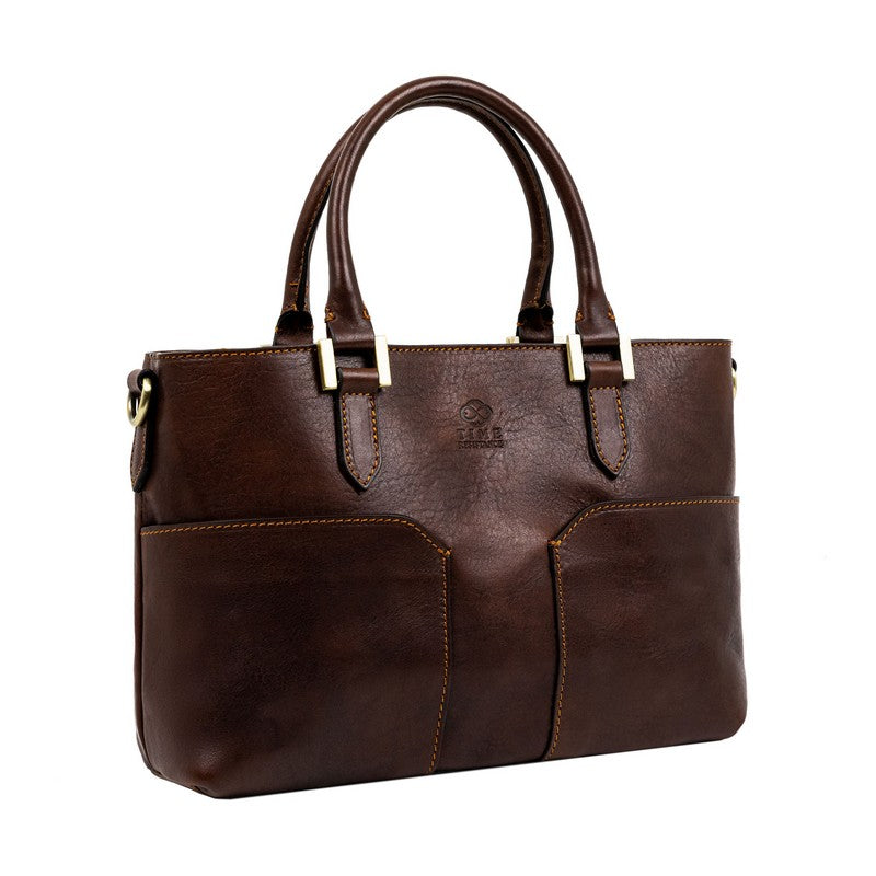 Leather Handbag Shoulder Bag - Camilla