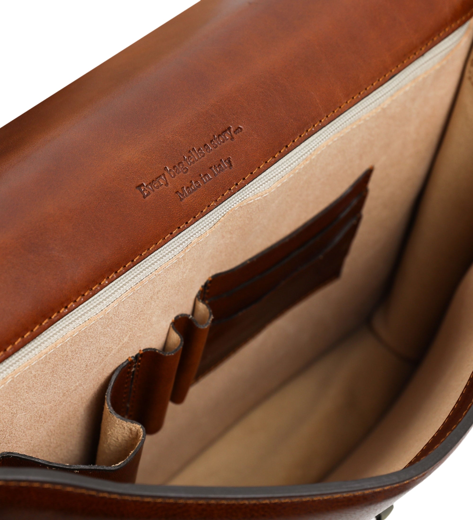 Leather Briefcase - The Sound of the Mountain