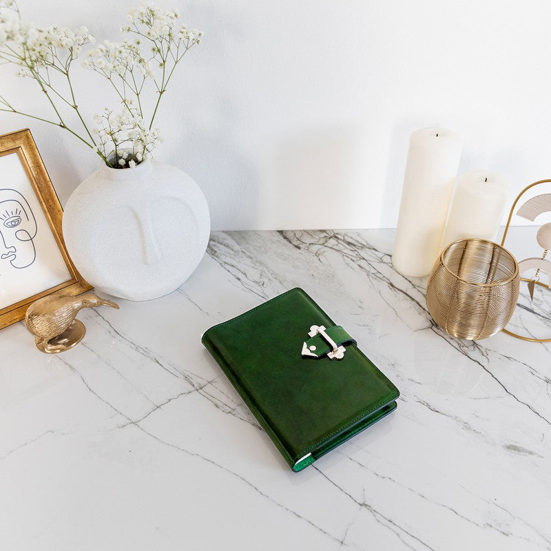 Leather Journal with Refillable A5 Notepad - In Search of Lost Time