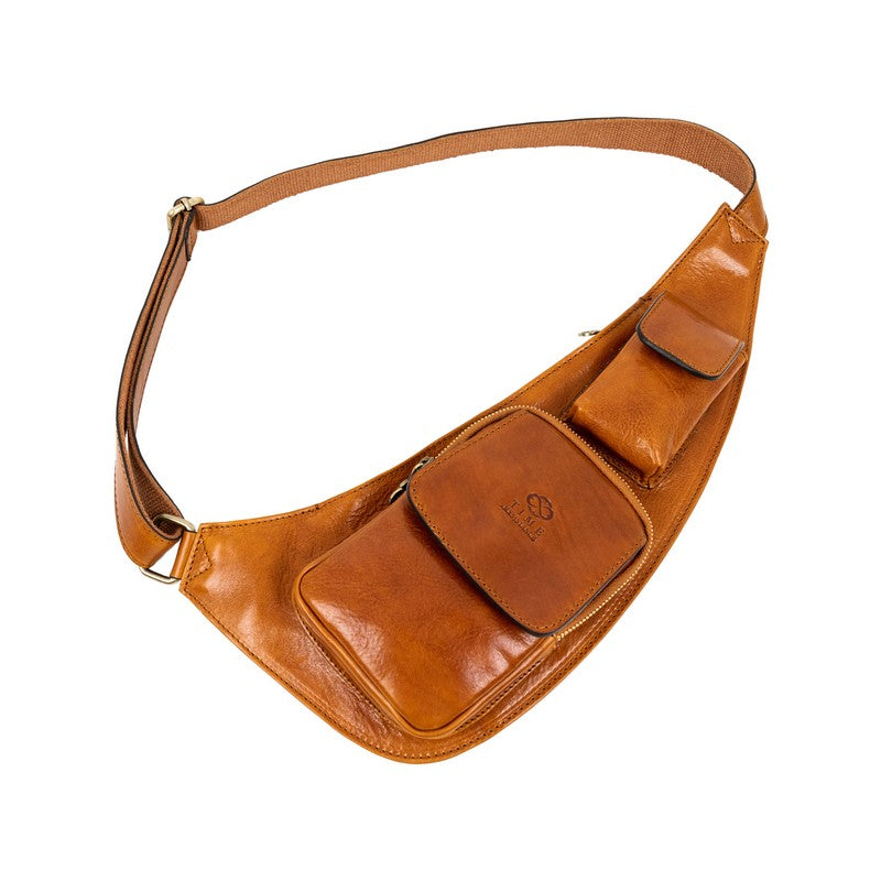 Leather Sling Bag Crossbody Bag - The Monk