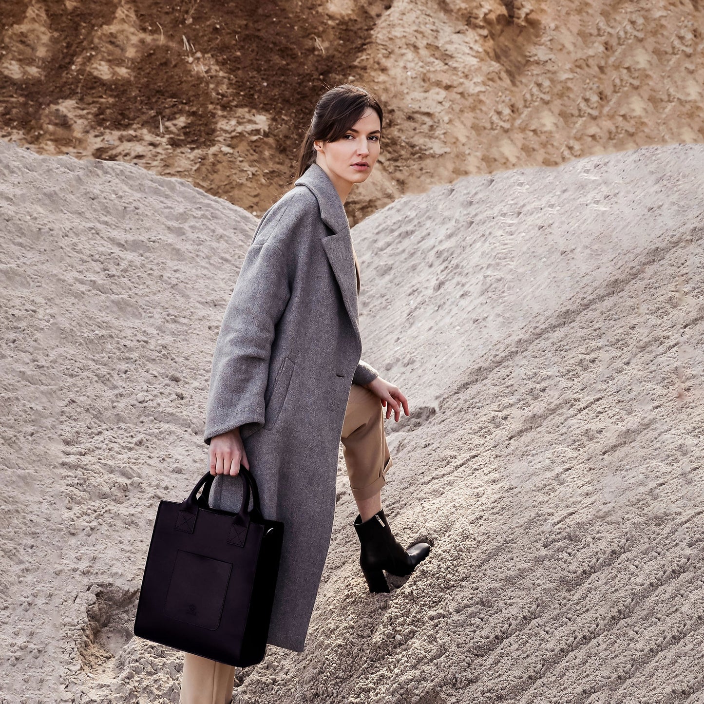 Leather Tote Bag - The Republic For Women Time Resistance