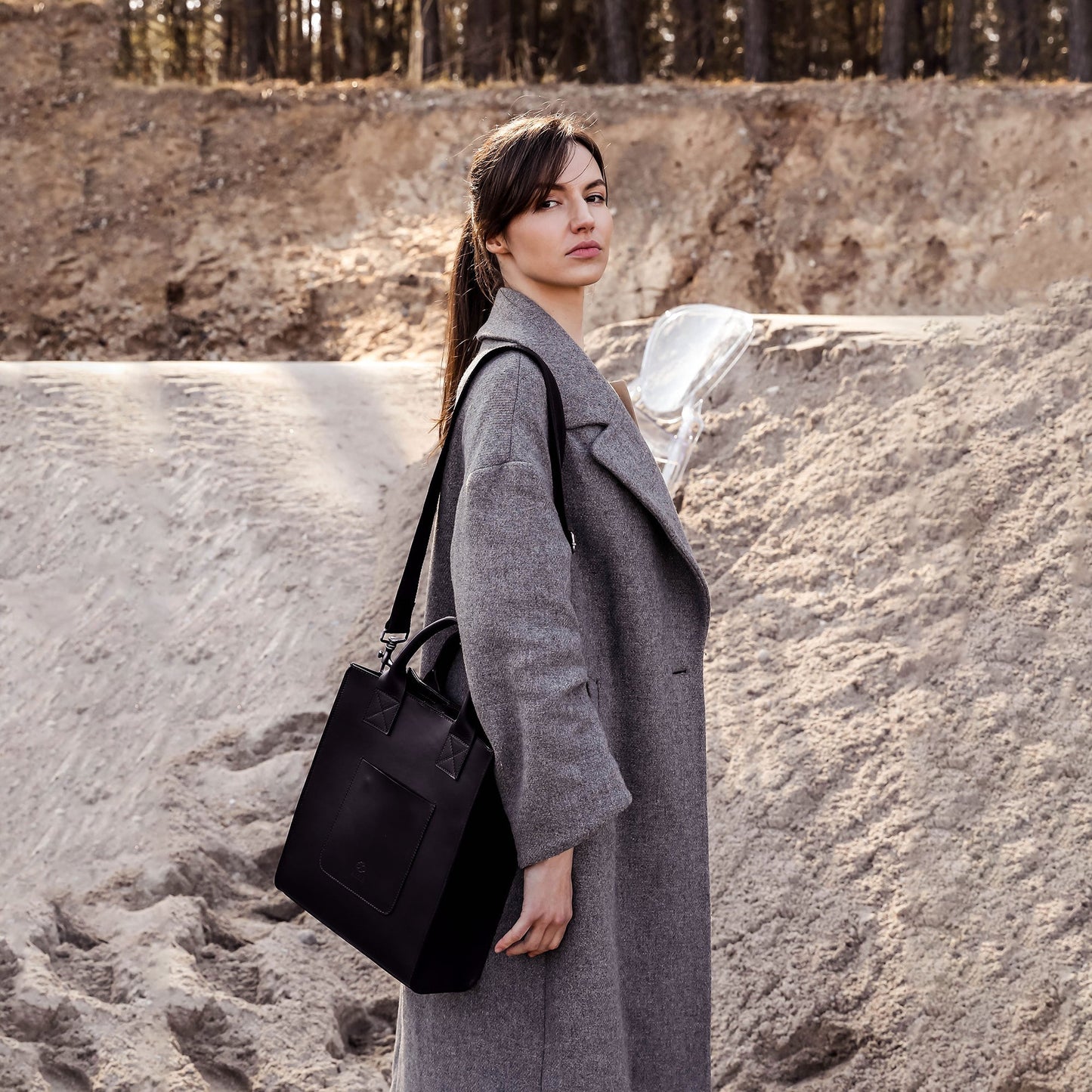 Leather Tote Bag - The Republic For Women Time Resistance