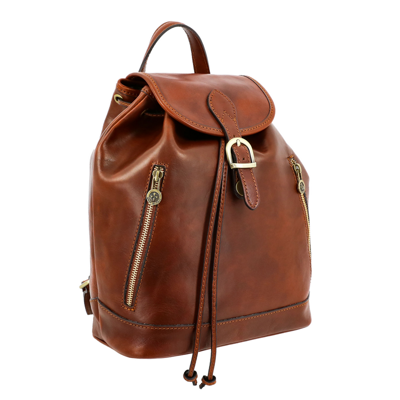 Leather Backpack - White Noise Backpack Time Resistance