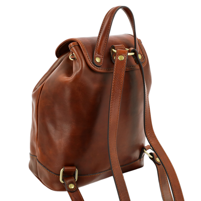 Leather Backpack - White Noise Backpack Time Resistance