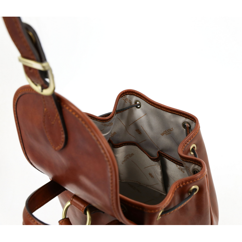 Leather Backpack - White Noise Backpack Time Resistance