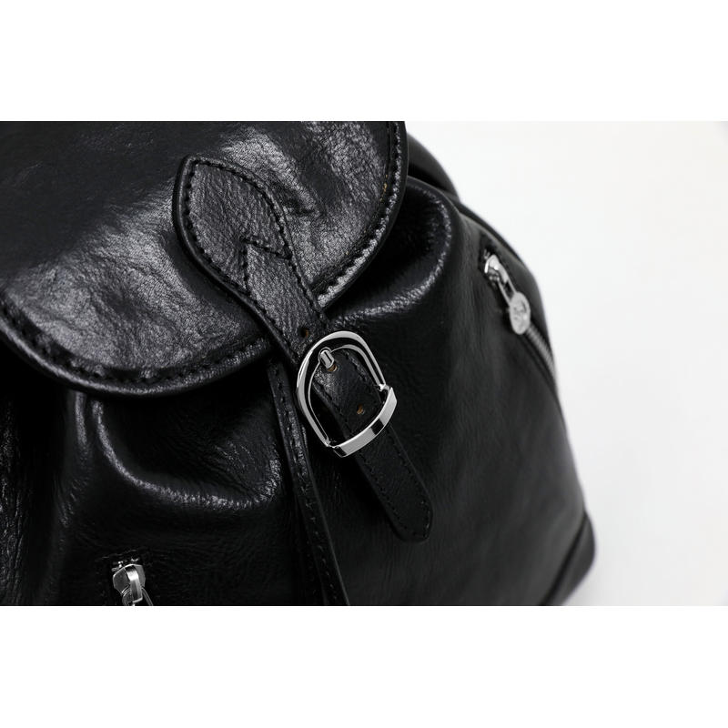 Leather Backpack - White Noise Backpack Time Resistance