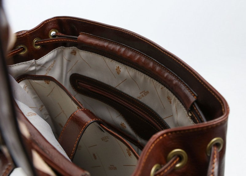 Leather Backpack - The Good Earth Backpack Time Resistance
