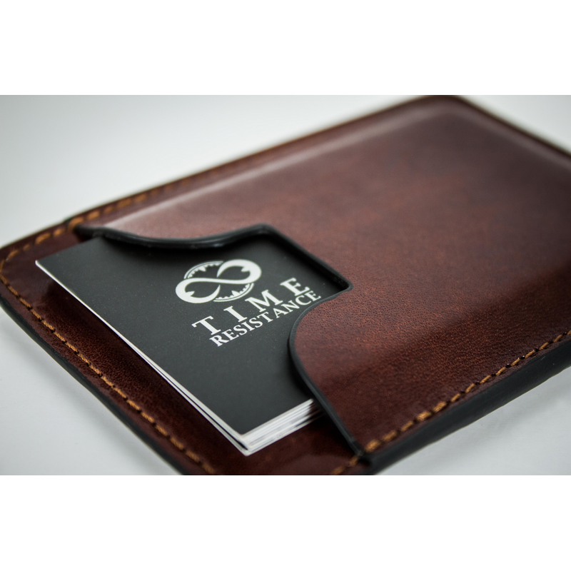 Leather Credit Card Case Business Card Case - 1984 Accessories Time Resistance