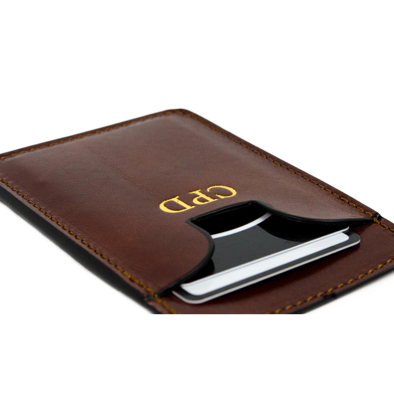 Leather Credit Card Case Business Card Case - 1984 Accessories Time Resistance