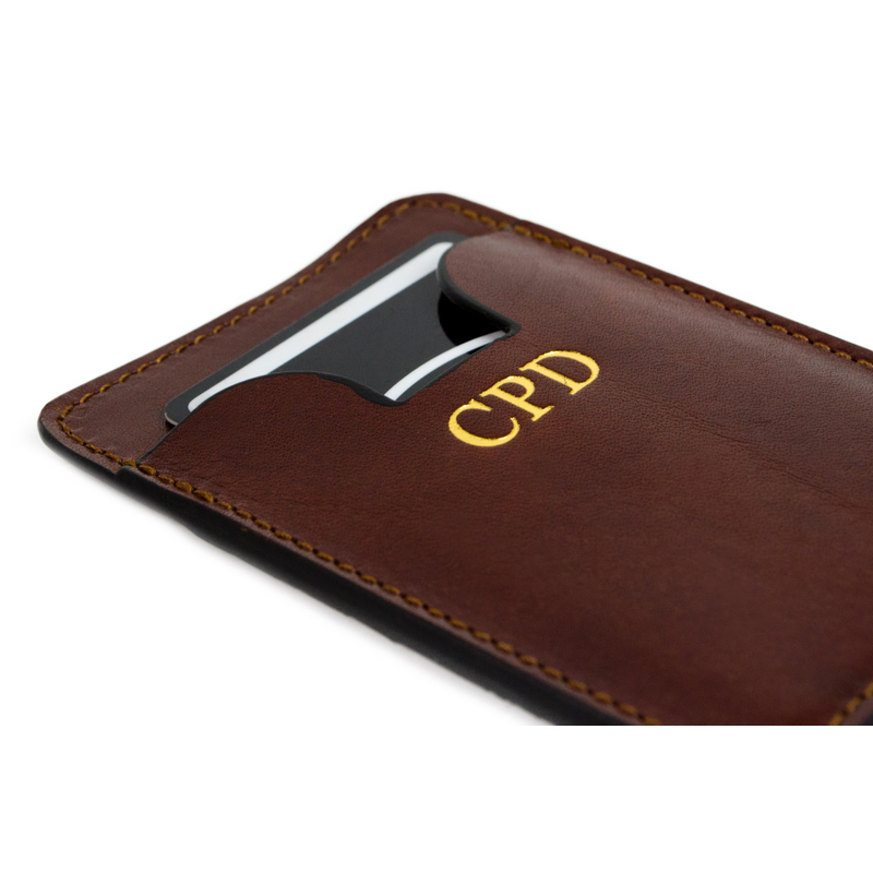 Leather Credit Card Case Business Card Case - 1984 Accessories Time Resistance