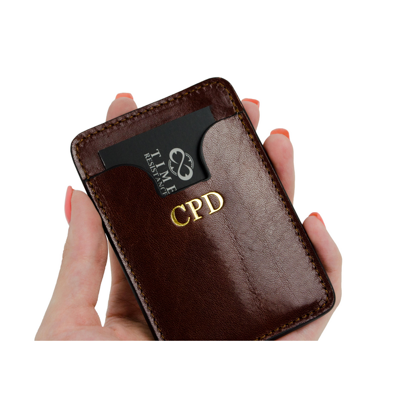 Leather Credit Card Case Business Card Case - 1984 Accessories Time Resistance