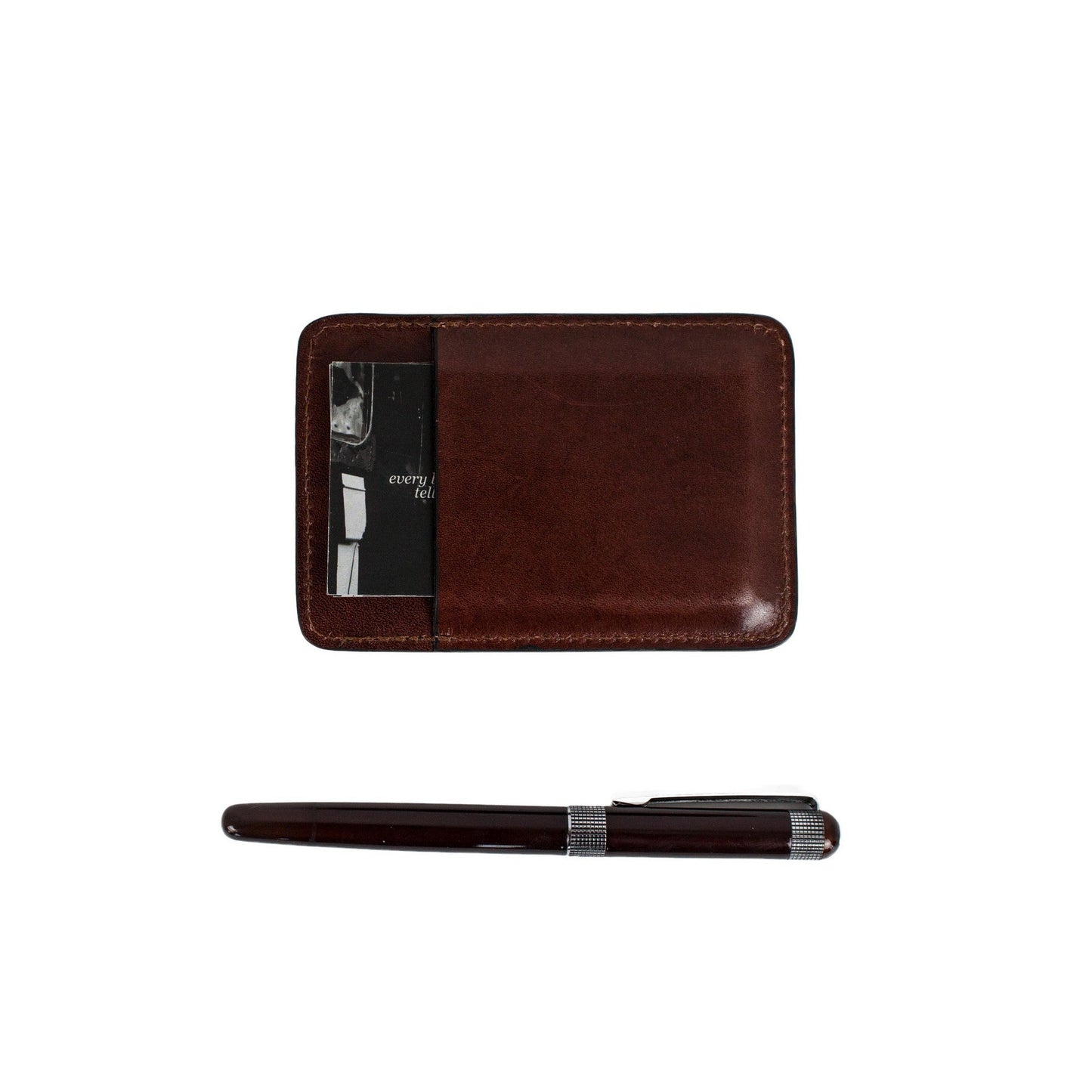 Leather Credit Card Case Business Card Case - 1984 Accessories Time Resistance