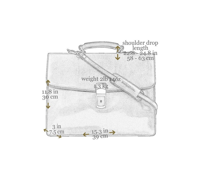 Leather Briefcase - Arthur