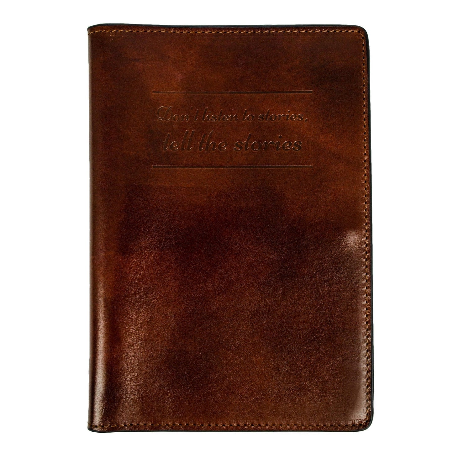 Large Leather Passport Holder - Gulliver's Travels Accessories Time Resistance