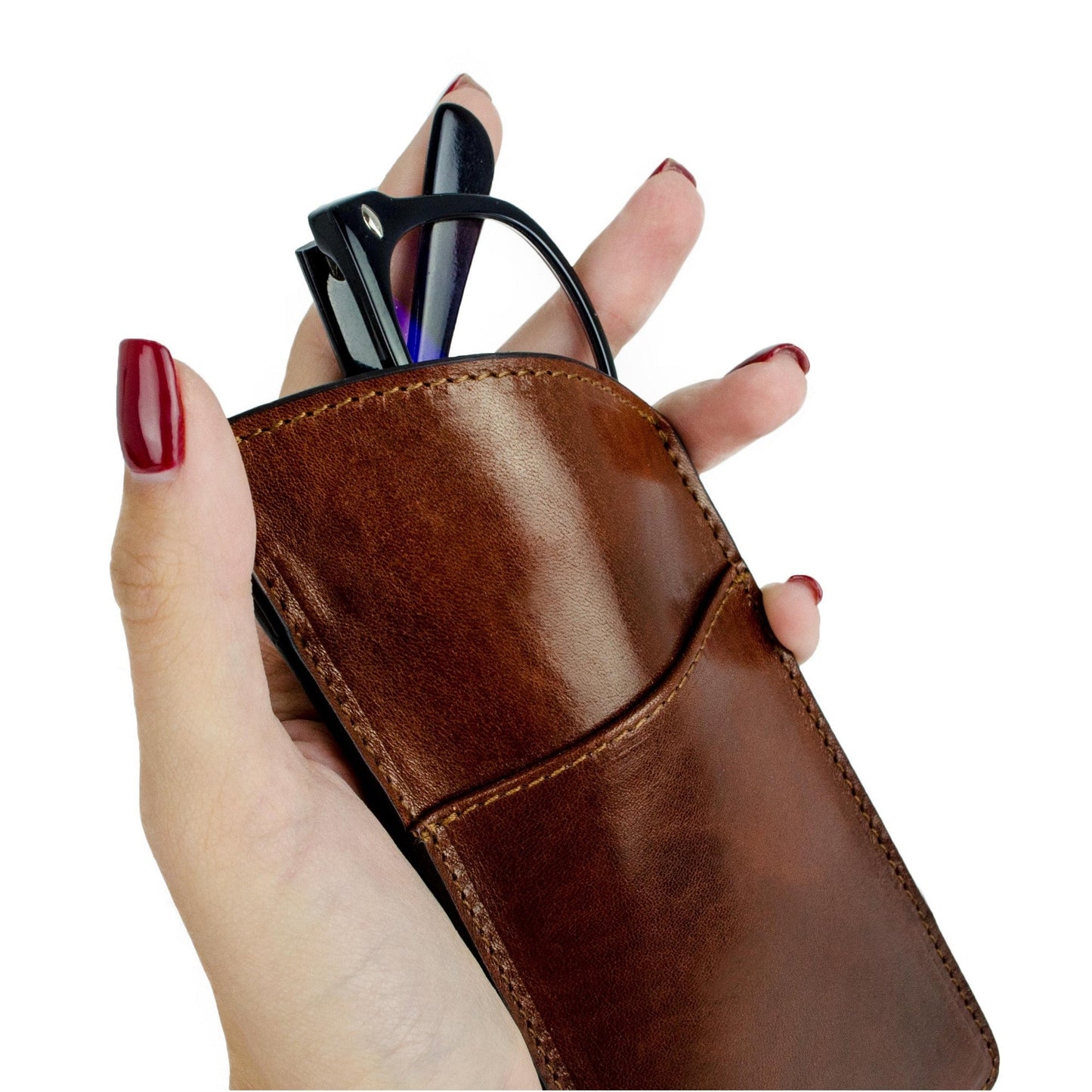 Leather Glasses Sleeve - One Hundred Years of Solitude Accessories Time Resistance