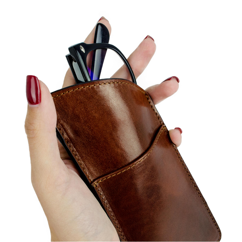 Leather Glasses Sleeve - One Hundred Years of Solitude Accessories Time Resistance
