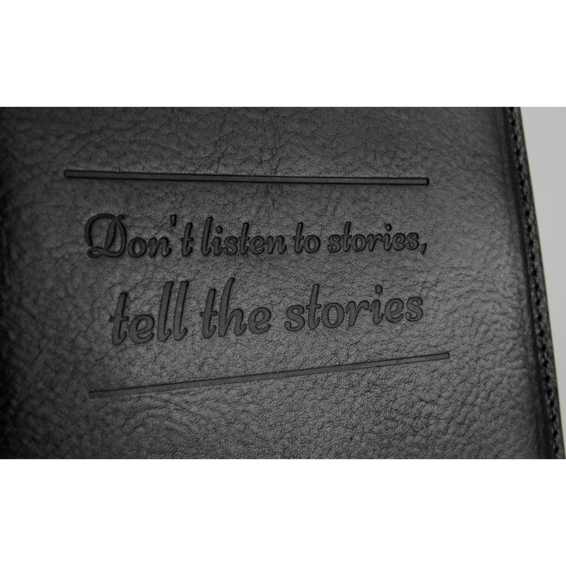 Large Leather Passport Holder - Gulliver's Travels Accessories Time Resistance