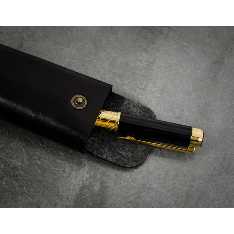 Leather Pen Case Holder - Appointment in Samarra Accessories Time Resistance