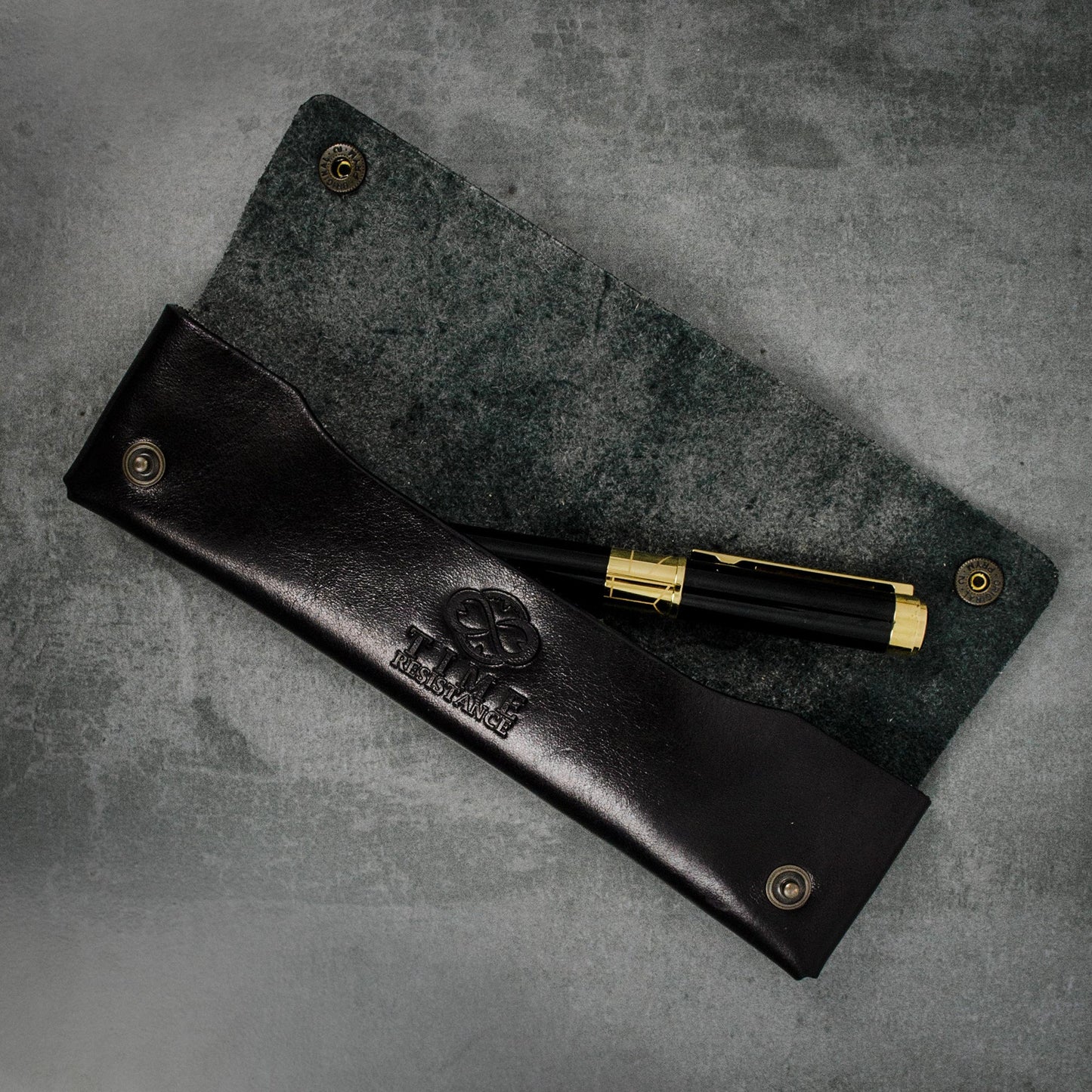 Leather Pen Case Holder - Appointment in Samarra Accessories Time Resistance