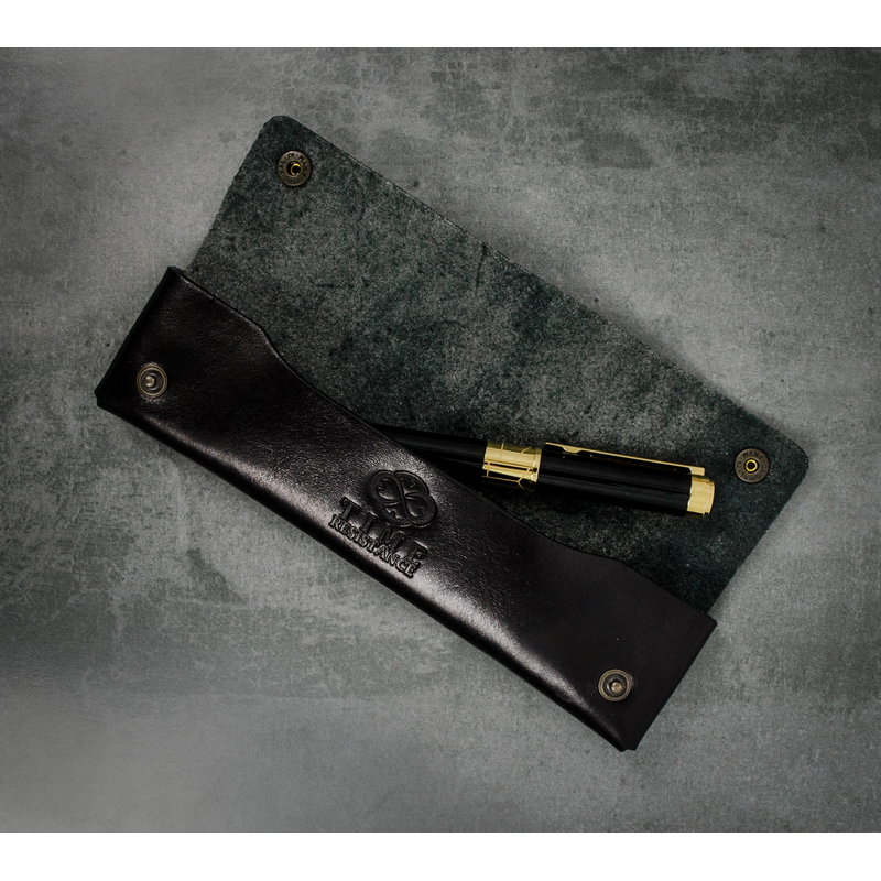 Leather Pen Case Holder - Appointment in Samarra Accessories Time Resistance