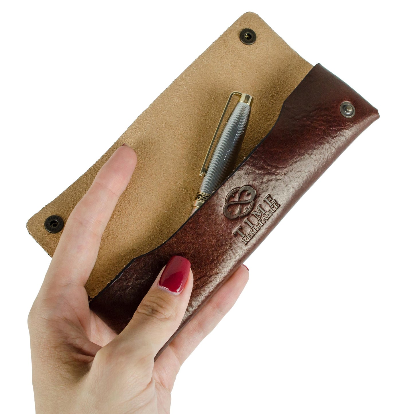Leather Pen Case Holder - Appointment in Samarra Accessories Time Resistance