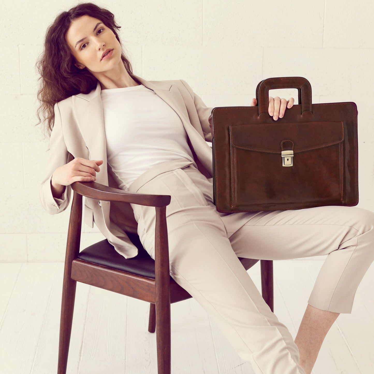 Leather Briefcase - The Tempest Briefcase Time Resistance