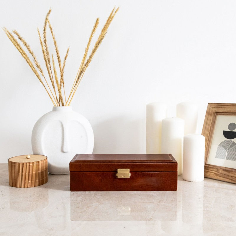 Leather Watch Box, Watch Organizer - Herzog