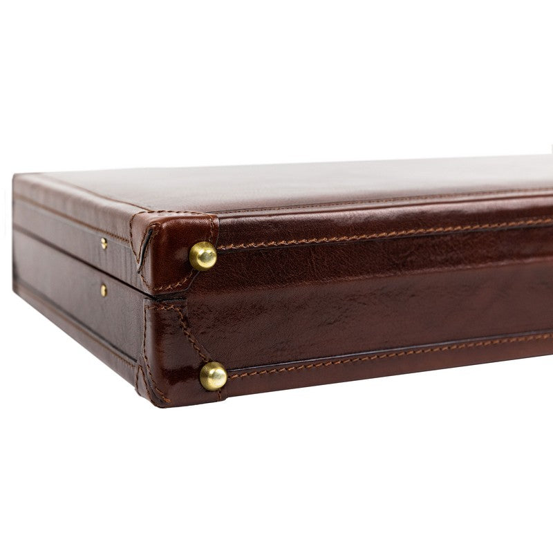 Leather Attaché Case Briefcase - The Wind in the Willows Briefcase Time Resistance